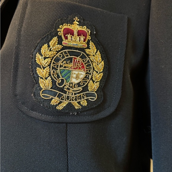 $60 NYE 🥳 Special Price Ralph Lauren Dark Blue Blazer with Gold Accents - Picture 5 of 5